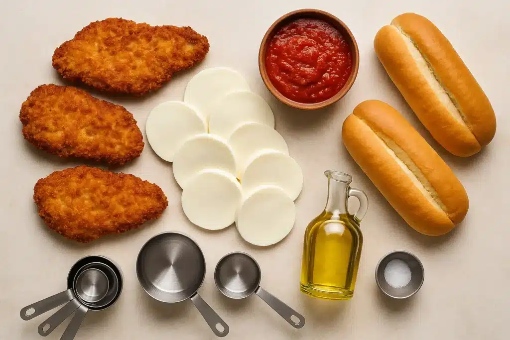 chicken parm sub sandwich ingredients