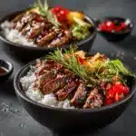 Steak and Rice Bowls