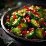 Spicy Smashed Cucumber Salad