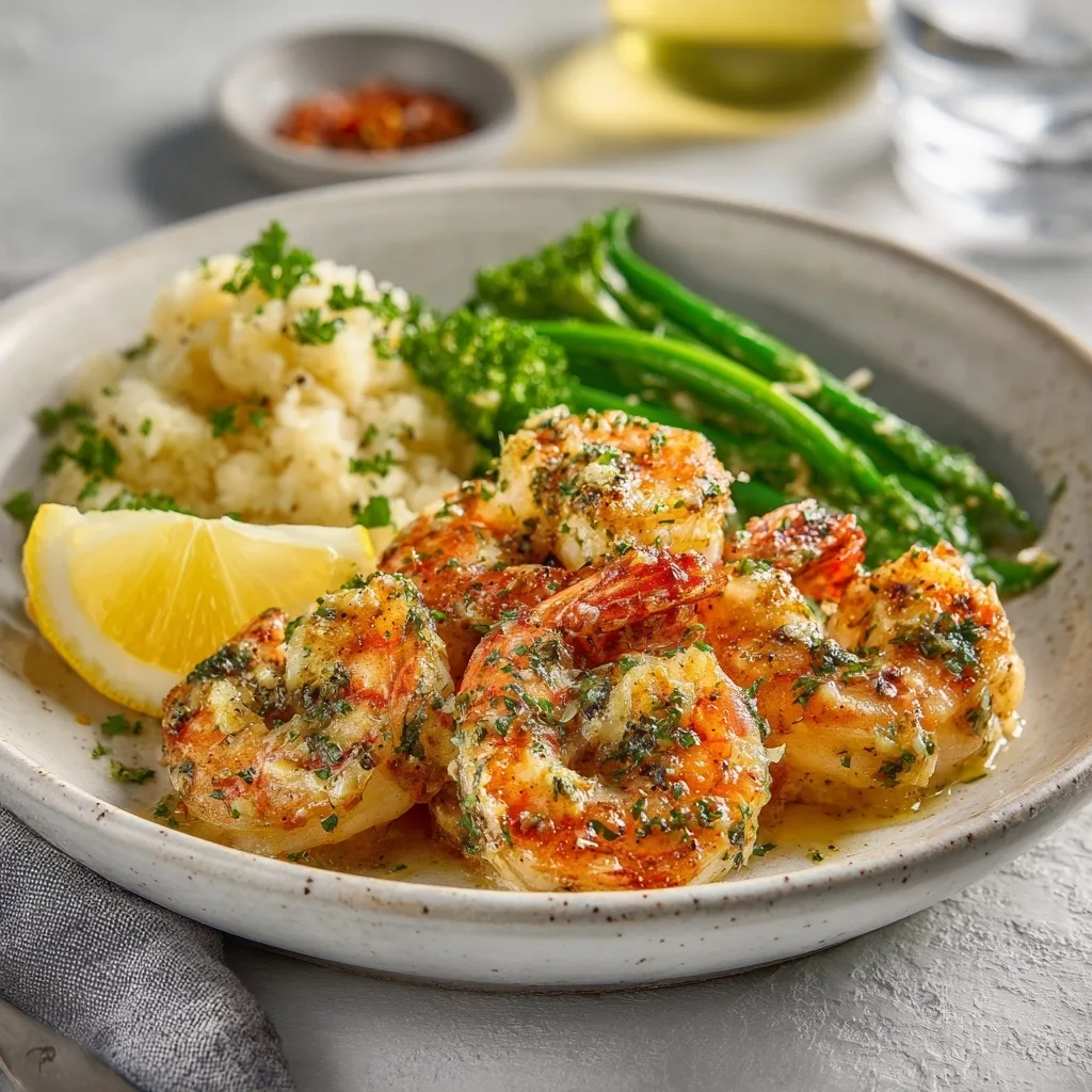 Garlic Butter Shrimp Dinner