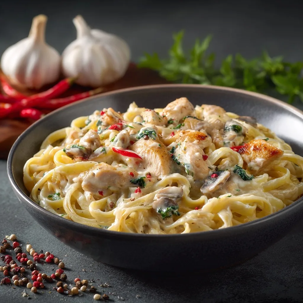 Creamy Chicken Alfredo Pasta