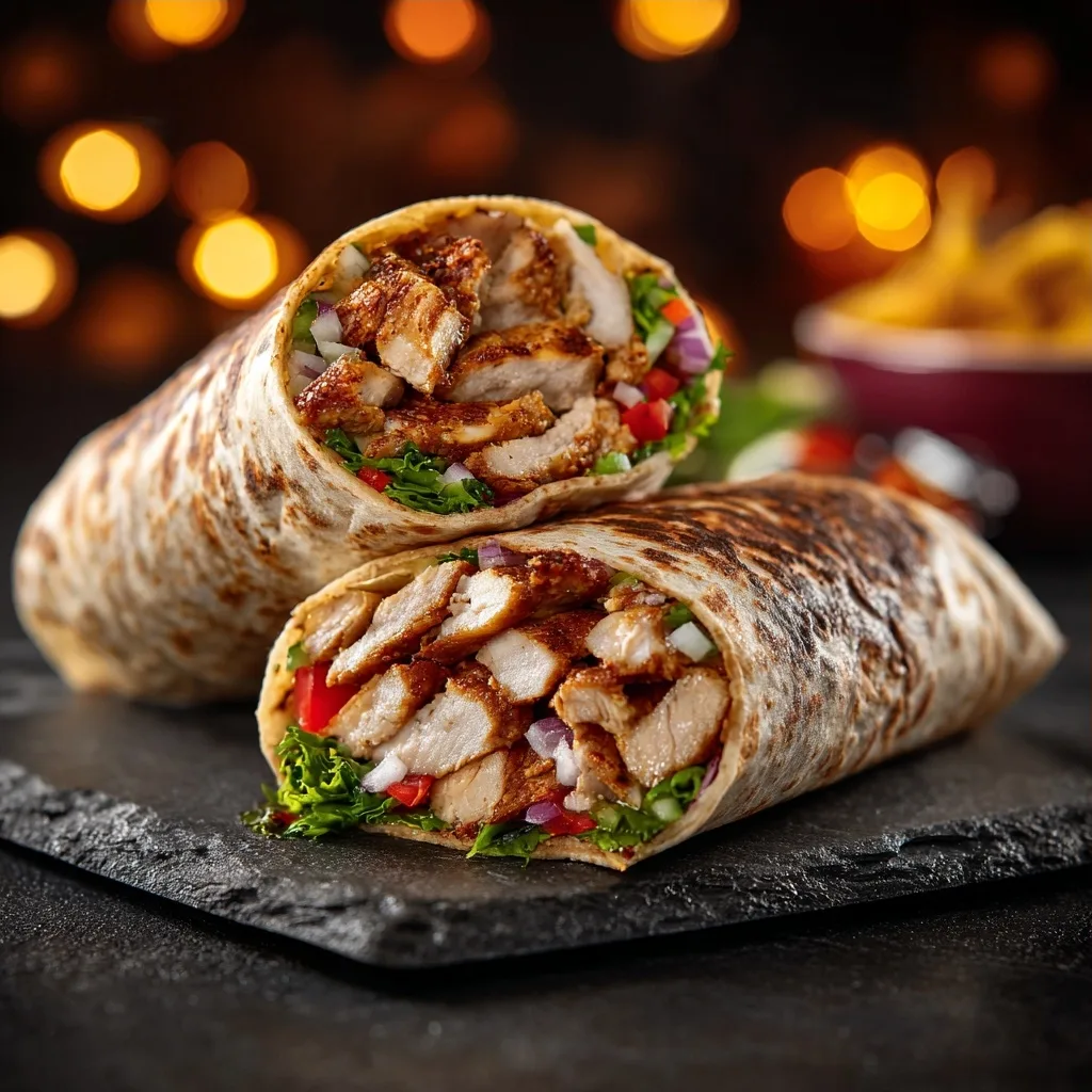 Easy Chicken Shawarma Wraps