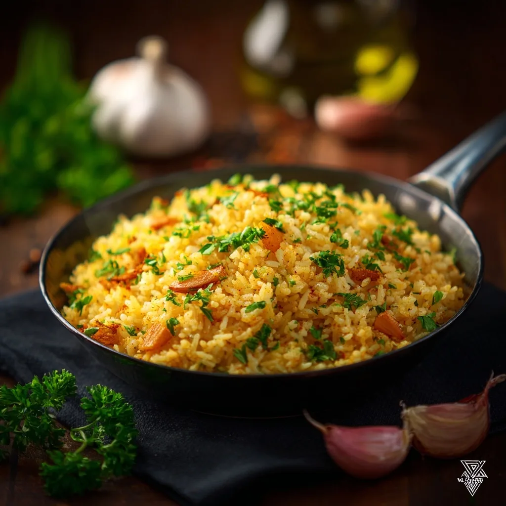 Garlic Rice Pilaf Recipe