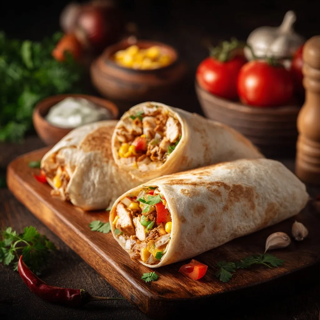 Easy Chicken Burritos