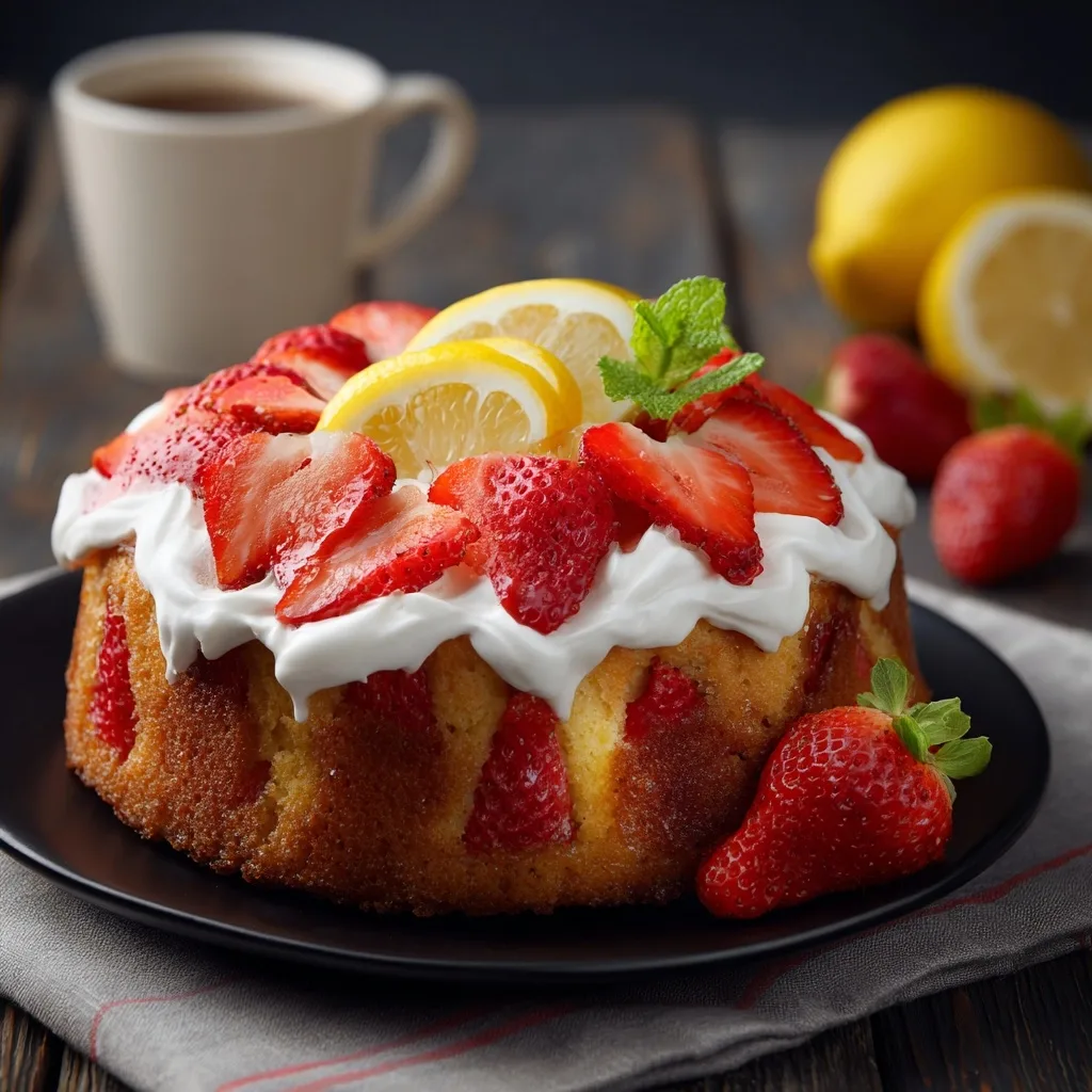 Strawberry Lemon Cake