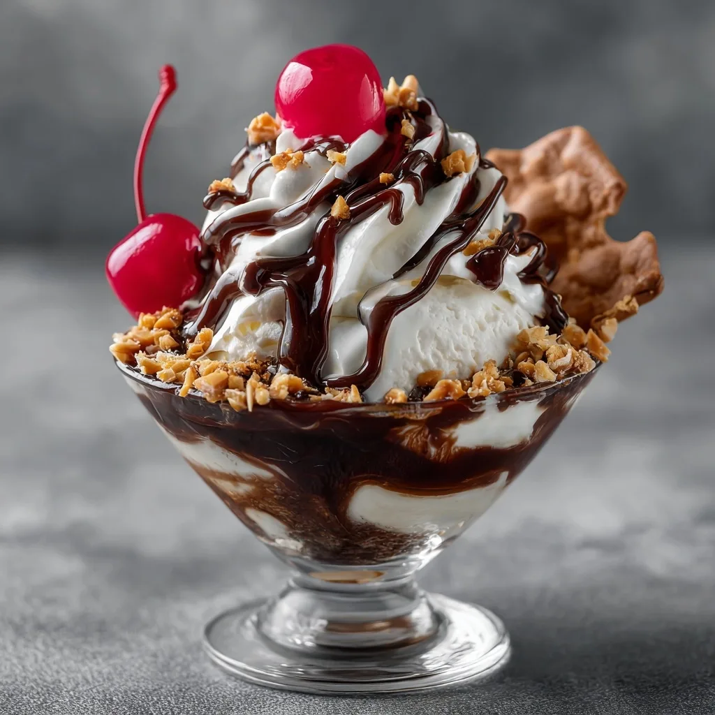 Homemade Ice Cream Sundae