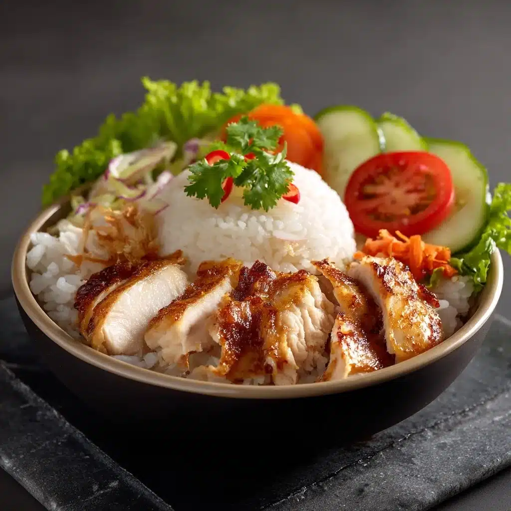 Healthy Chicken Rice Meal
