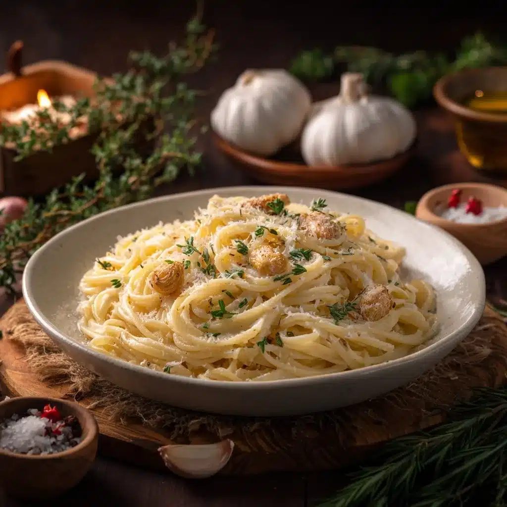 Creamy Garlic Pasta Recipe