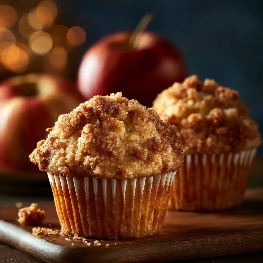 Moist Apple Muffins With Cinnamon Streusel