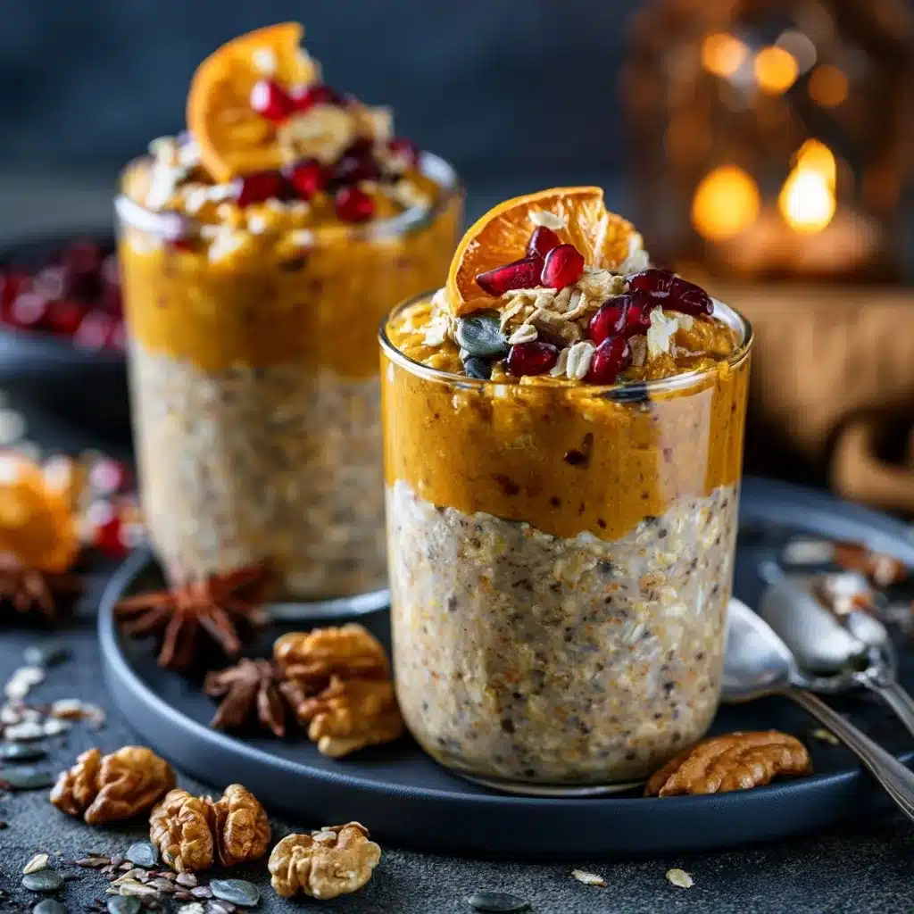 Pumpkin Pie Overnight Oats Healthy Breakfast