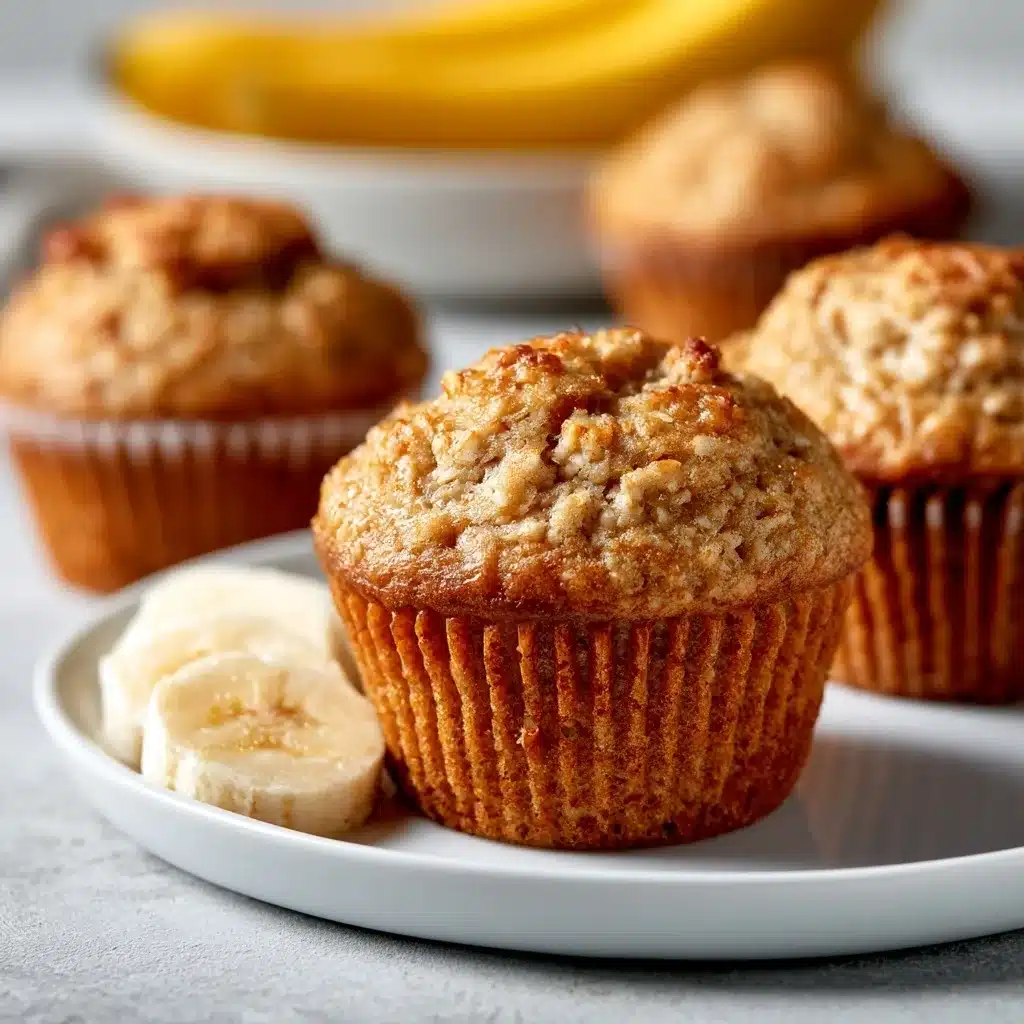 Healthy Banana Oat Muffins For Breakfast