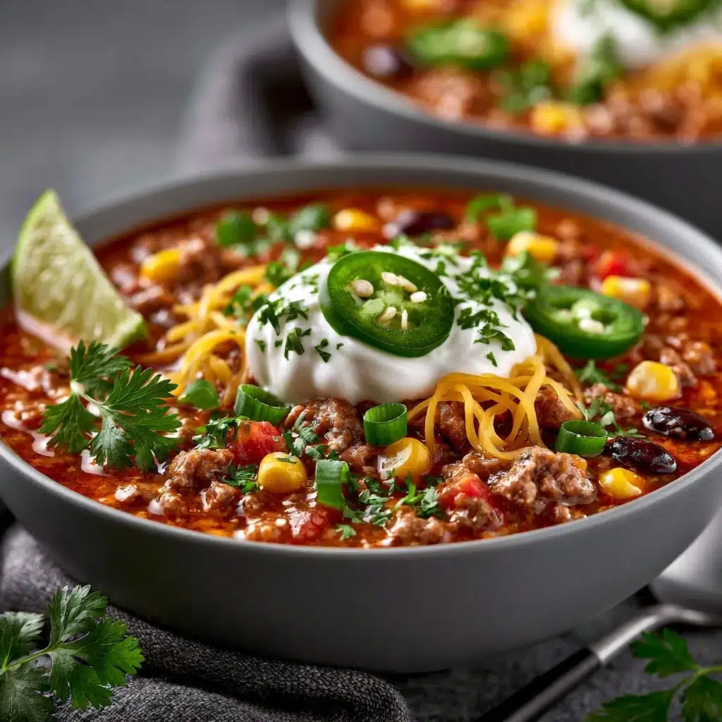 Easy Taco Soup With Ground Beef
