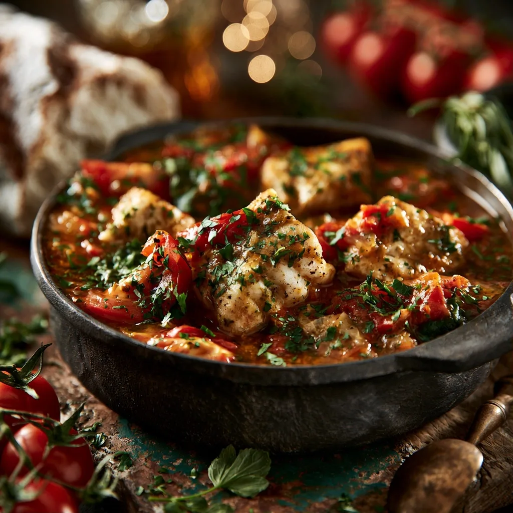 Fish Stew with Tomatoes and Herbs