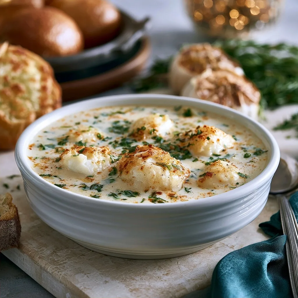 Garlic Butter Fish Soup