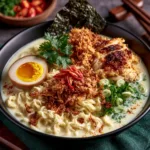 Creamy Garlic Chicken Ramen