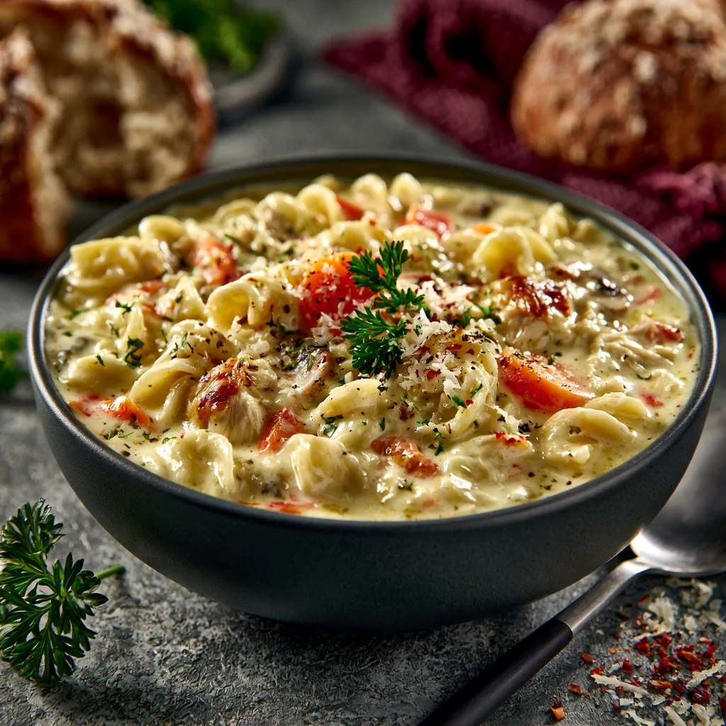 One-Pot Creamy Chicken Noodle Soup