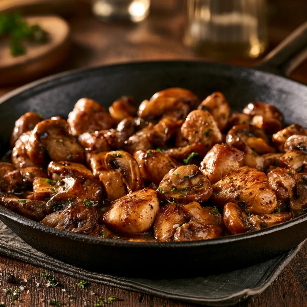 Skillet Chicken and Mushrooms