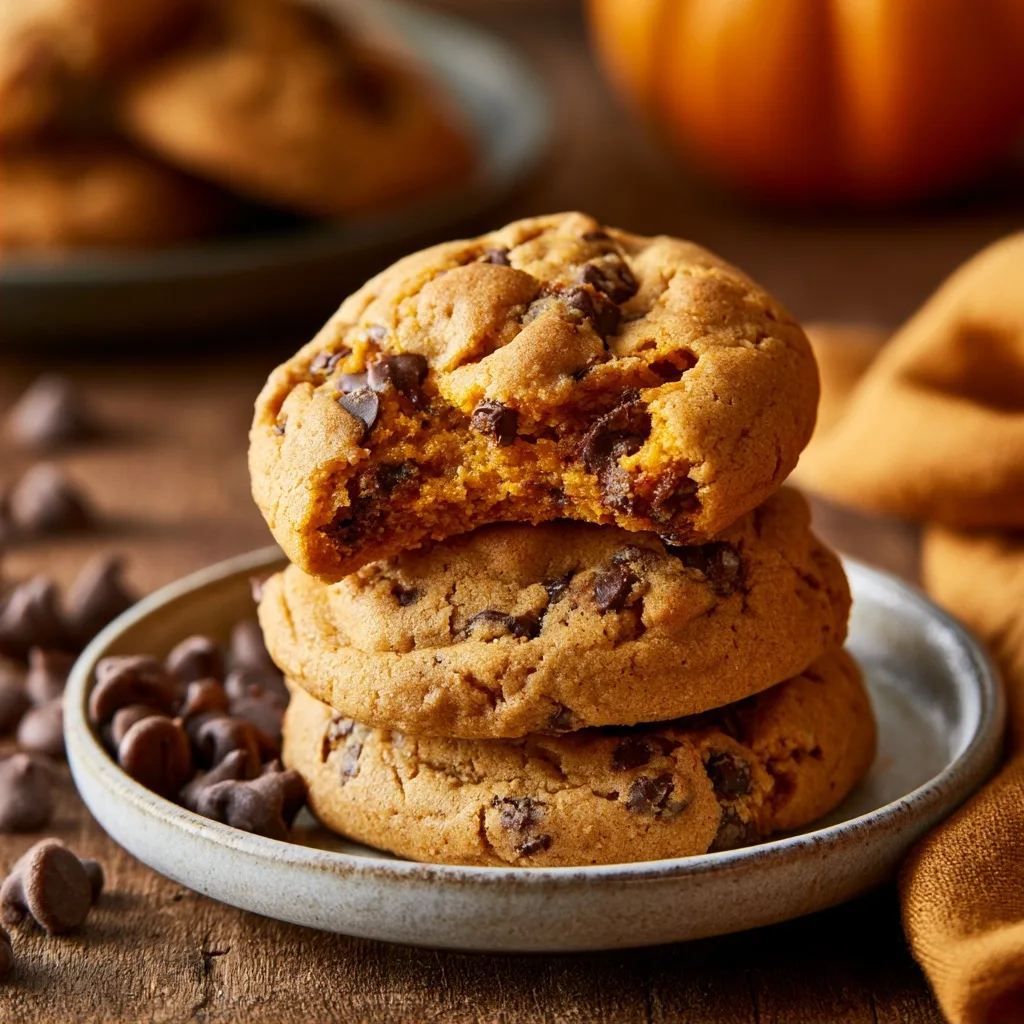 Pumpkin Chocolate Chip Cookies
