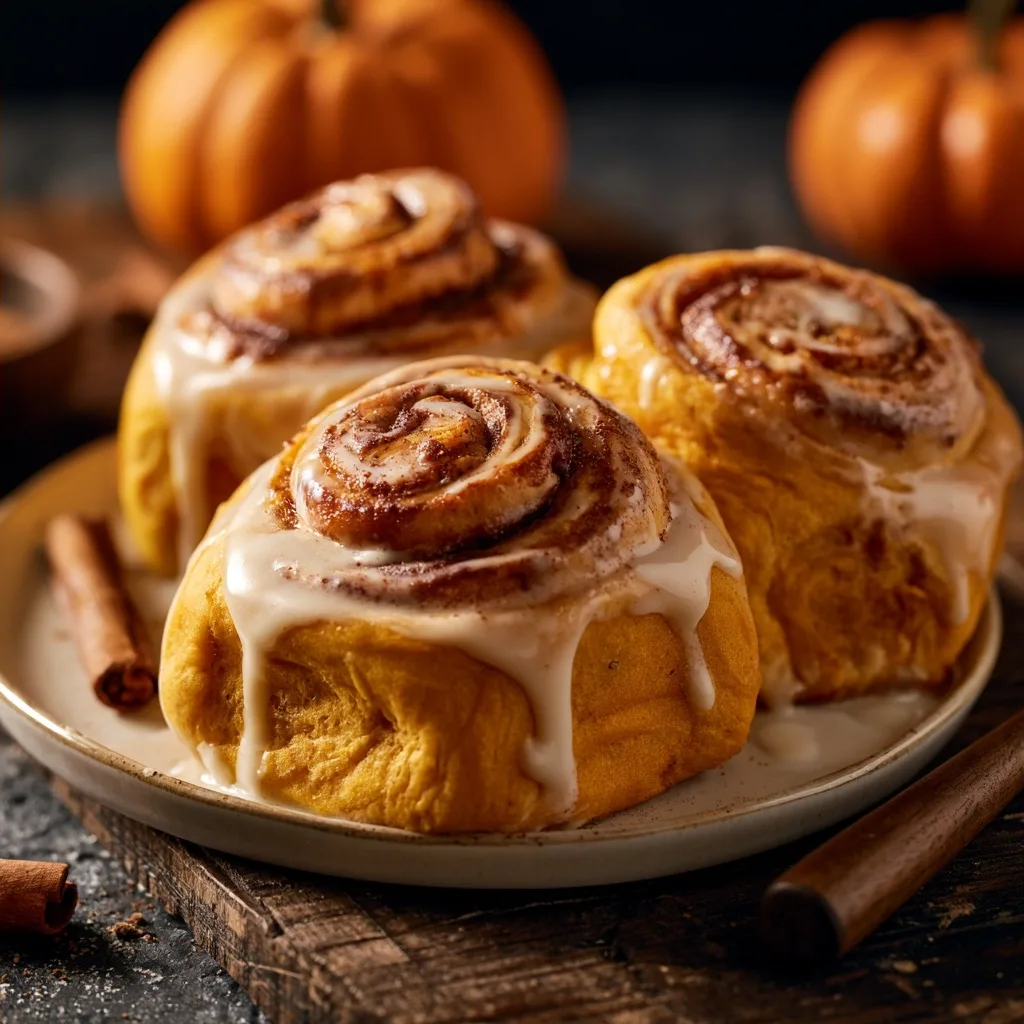 Soft Pumpkin Cinnamon Rolls