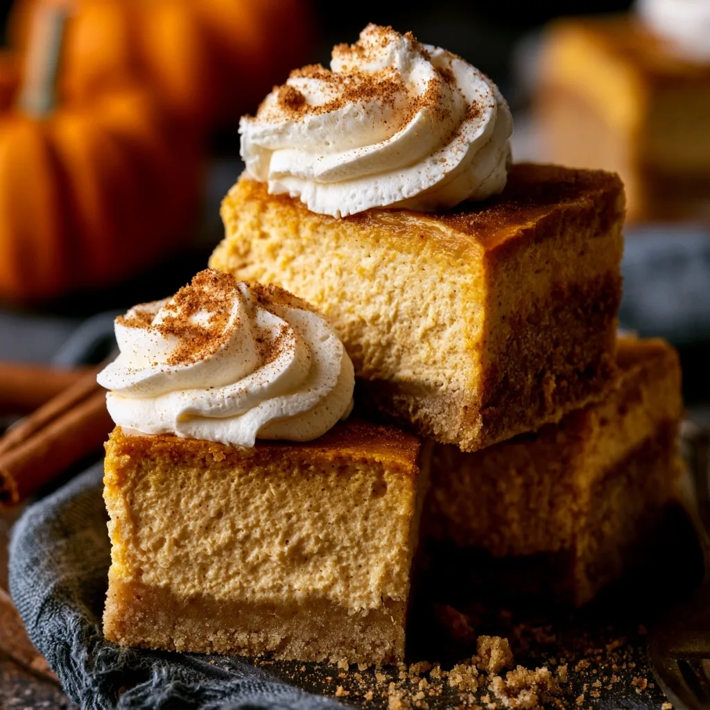 Pumpkin Cheesecake Bars