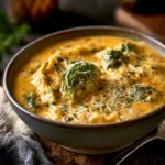 Broccoli Cheddar Lasagna Soup