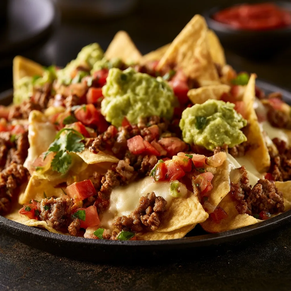 Loaded Nachos with Ground Beef