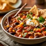 Easy Taco Soup with Ground Beef