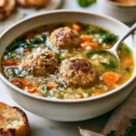 Italian Wedding Soup with Turkey Meatballs