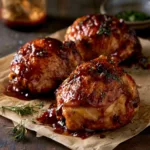 Oven Baked BBQ Chicken Thighs