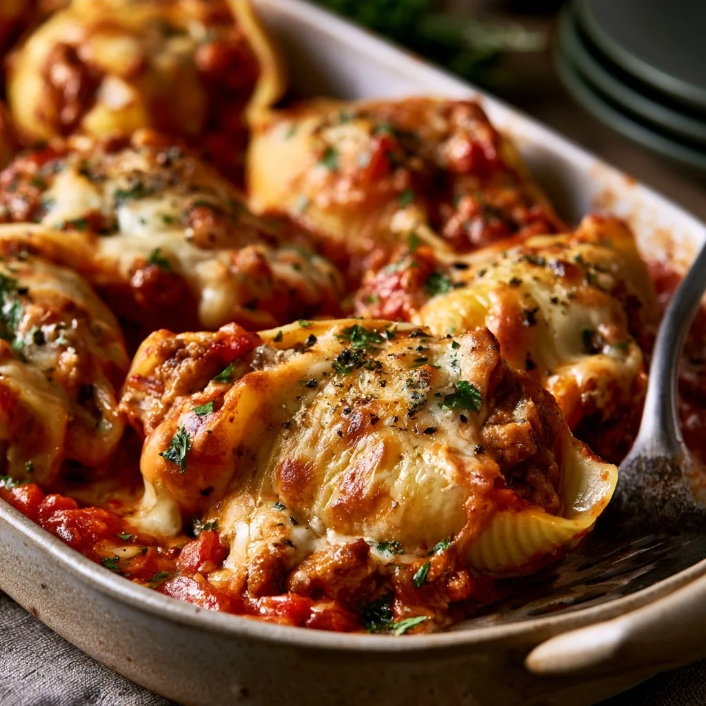 Beef Stuffed Shells Recipe