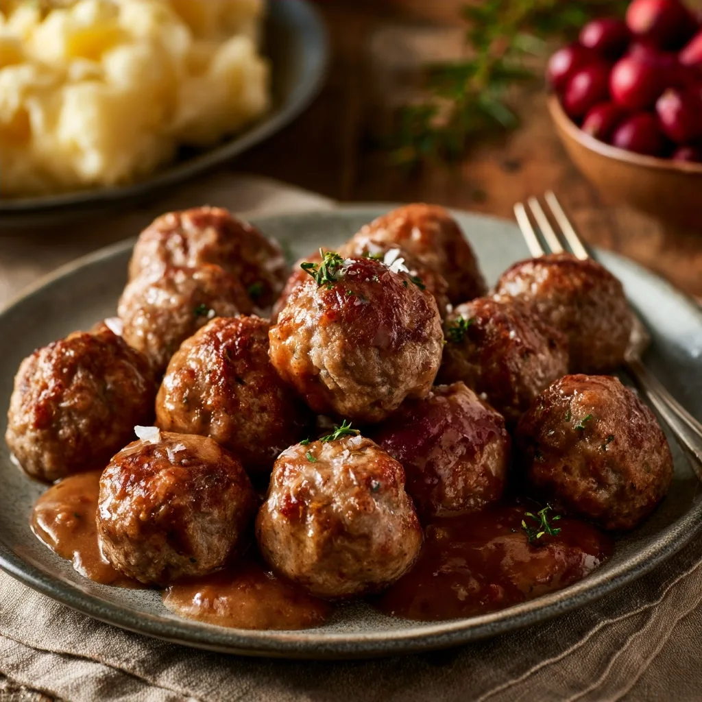 Homemade Swedish Meatballs (Beef)