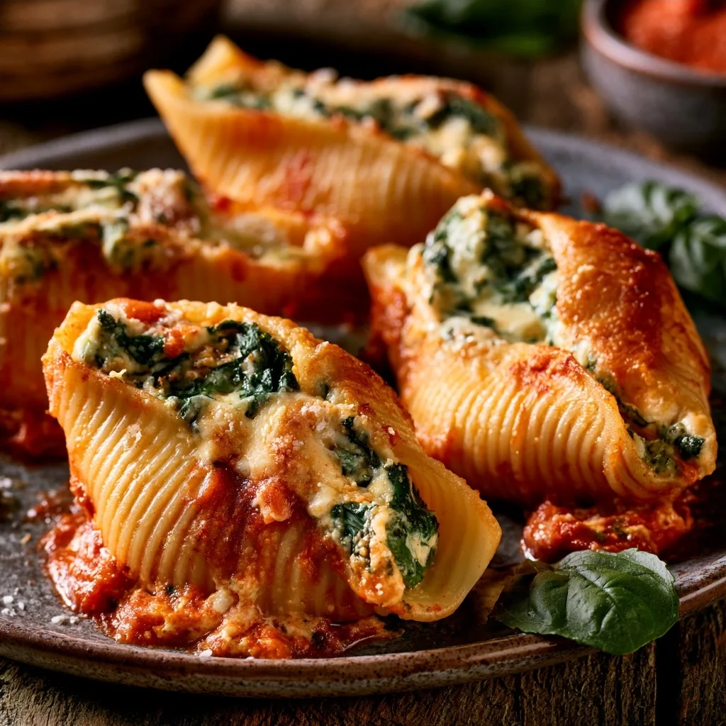 Spinach Ricotta Stuffed Shells