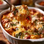 Homemade Cheese Ravioli Bake