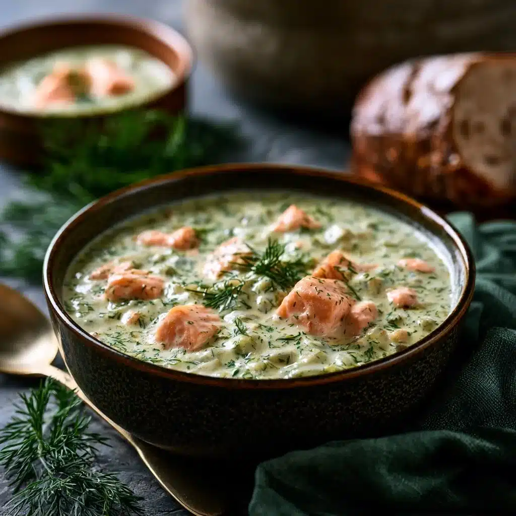 Creamy Dill Salmon Soup