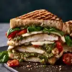 Chicken Pesto Mozzarella Sandwich