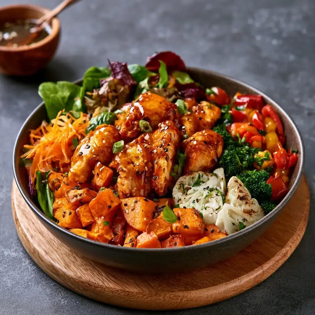 Hot Honey Crispy Chicken & Sweet Potato Bowl