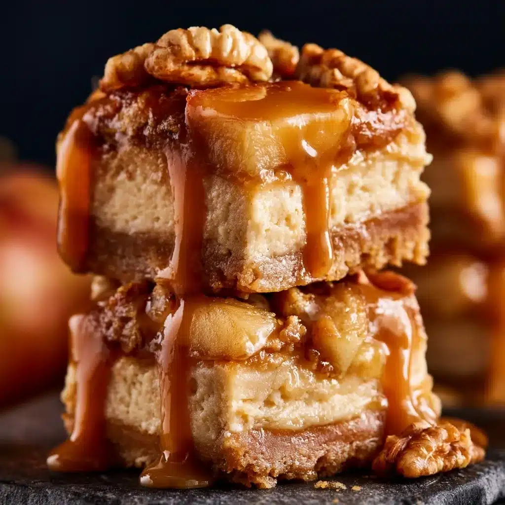 Caramel Apple Cheesecake Bars