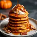 High-Protein Pumpkin Cottage Cheese Pancakes