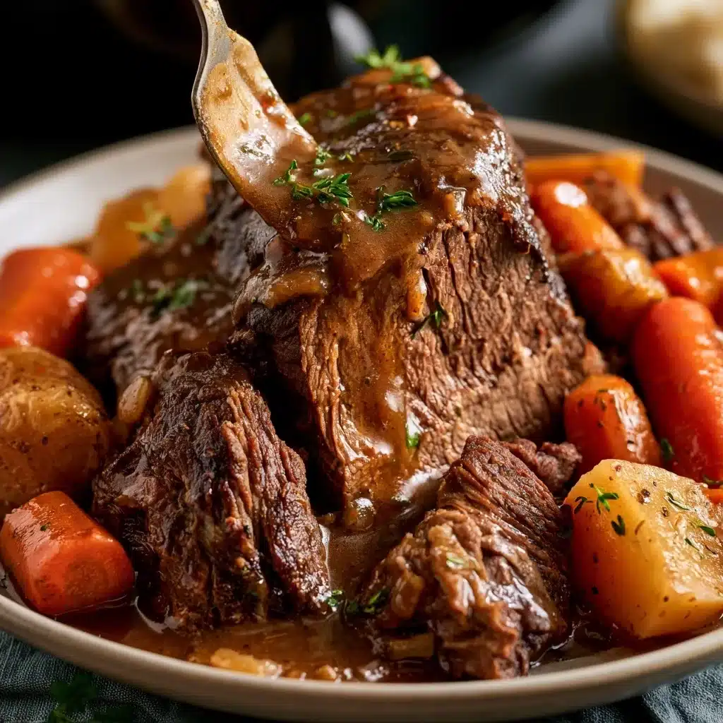 Slow Cooker Beef Pot Roast with Gravy