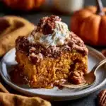 Pumpkin Dump Cake with Pecan Crunch