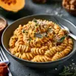 Creamy Garlic Pumpkin Pasta
