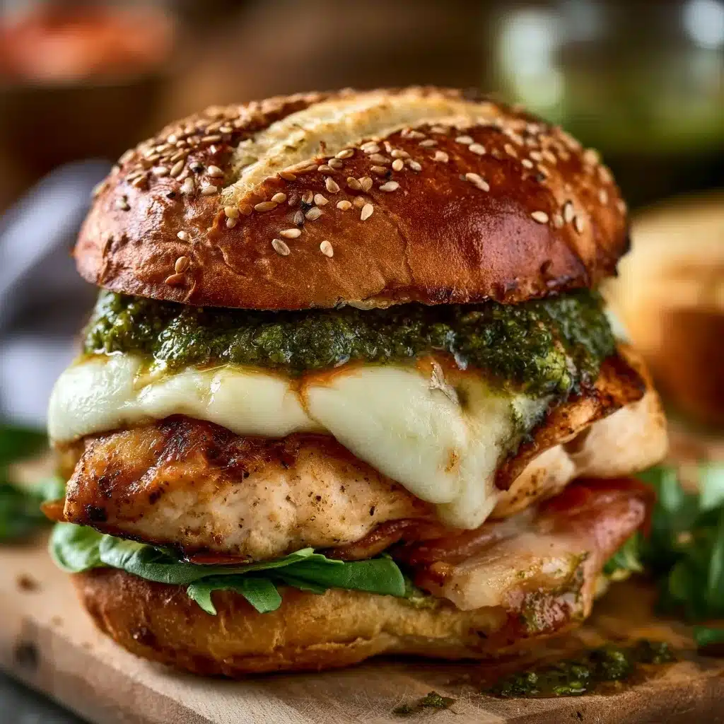 Mozzarella Pesto Chicken Sandwich