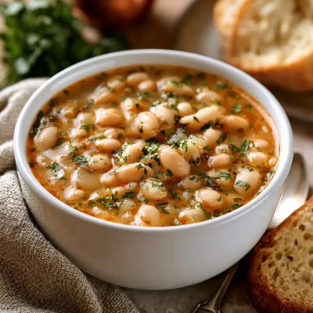 Greek White Bean Soup (Fasolada)