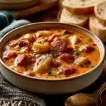 Spanish Potato Soup with Beef Chorizo