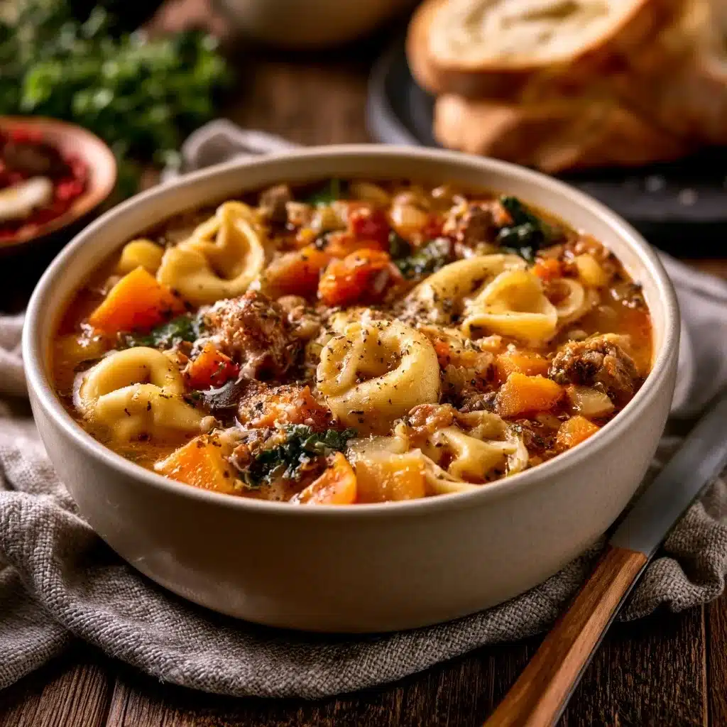 Cozy Autumn Tortellini Soup with Sausage