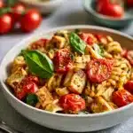 Veggie Pasta with Baked Feta