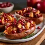 Cranberry Apple Twice-Baked Sweet Potatoes