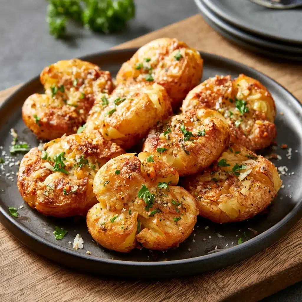 Crispy Parmesan Smashed Potatoes