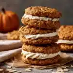 Pumpkin Oatmeal Sandwich Cookies