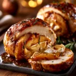 Maple-Glazed Apple & Brie Stuffed Chicken